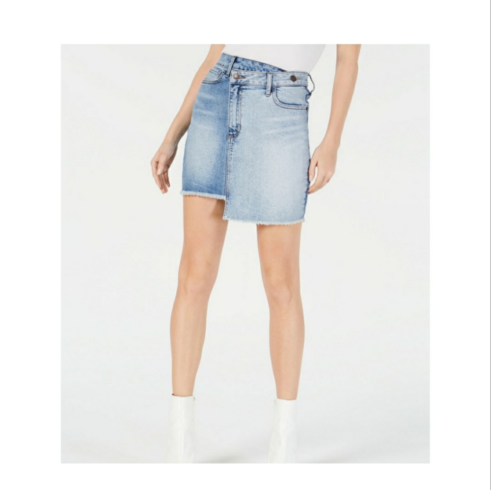 Rework jean skirt
